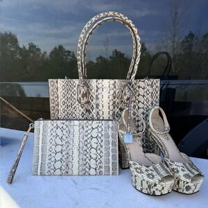 Michael Kors Genuine Snake Skin Matching Set